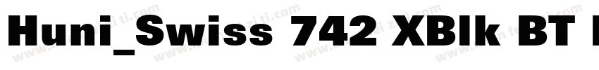 Huni_Swiss 742 XBlk BT Regular字体转换